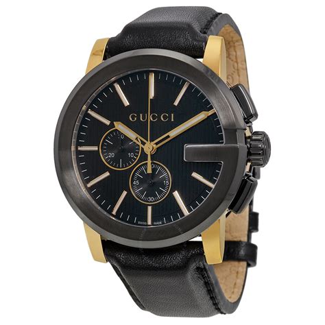 gucci men's g-chrono leather watch|Gucci men's watches costco.